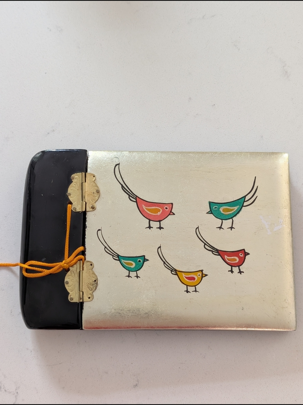Hand-Painted Rare Vintage Lacquered Bird Album - Picture 3 of 10